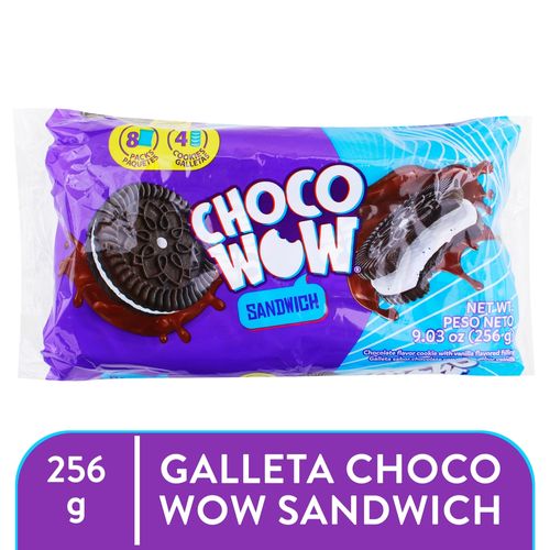 Galleta Choco Wow Sandwich 256Gr