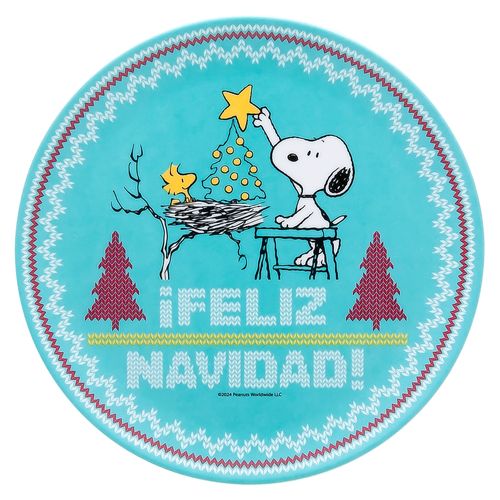 Plato Snoopy Feliz Navidad 8Plg