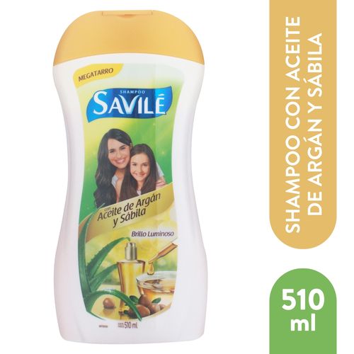 Shampoo Savilé Argán Y Sábila - 550ml