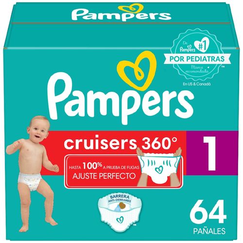 Pañales Pampers Cruisers 360 etapap 4 - 64 Uds