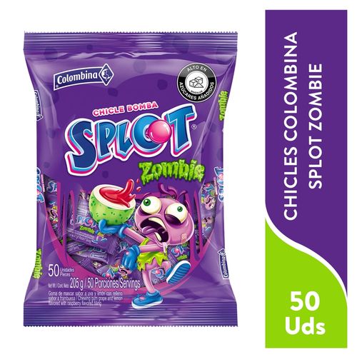 Chicles Colombina Splot Zombie - 50 uds