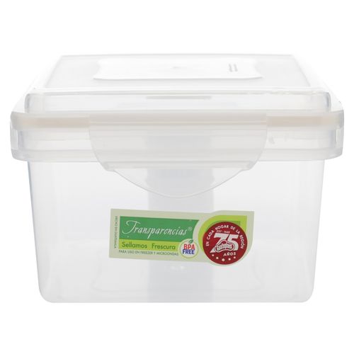 Tazon Click Clack Cuadrado Tr. (4 Tz/945 Ml) Guateplast Natural 0