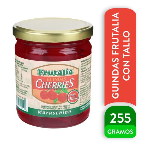 Guindas Frutalia cherries con tallos - 270 g