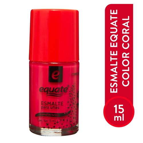 Esmalte Para Uñas Marca Equate Color Coral Confet - 15 ml