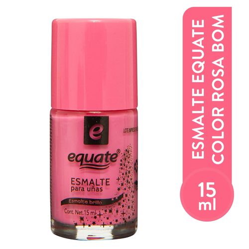 Esmalte Para Uñas Marca Equate Color Rosa Bombon - 15 ml