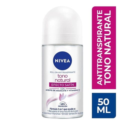 Desodorante Nivea Femenino Roll On Aclarado Natural - 50 ml