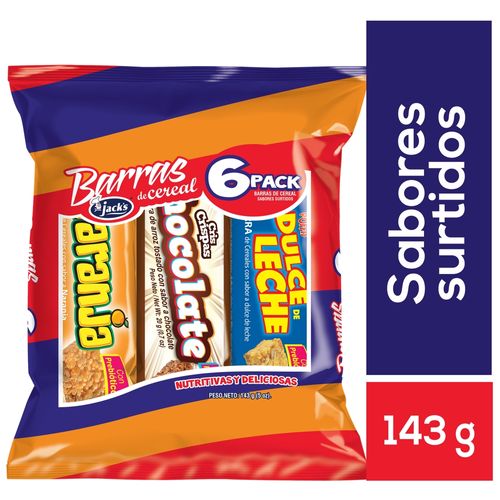 Barra Surtida 6 Pk Barras Ninos 143 Gr