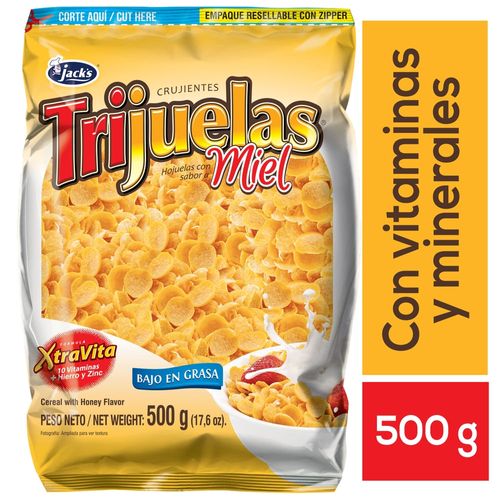 Cereal Jack's Trijuelas Miel Ziploc - 500 g