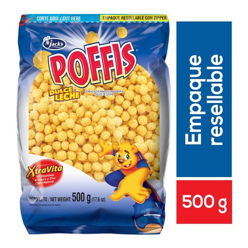 Cereal Jacks Poffis Dulce de Leche Resellable - 500 g