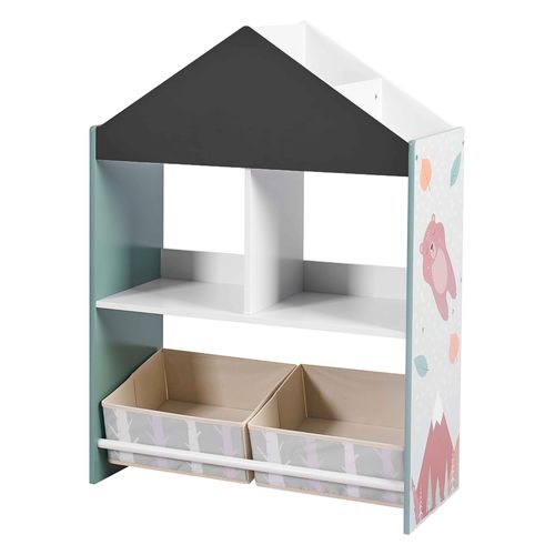 Organizador Mainstays forma de casita con 4 cubos