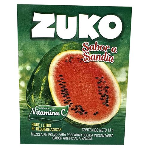 Bebida Zuko en Polvo Sabor Sandia - 13 g