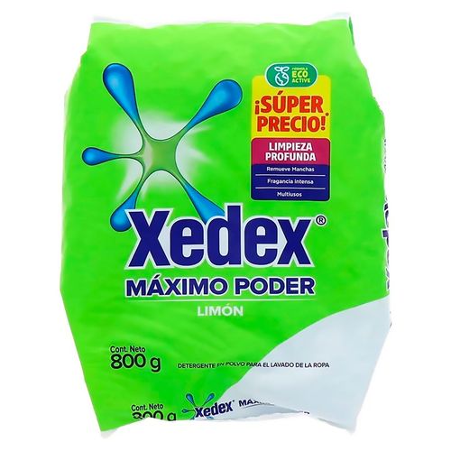 Det Polvo Xedex Maximo Poder Limon 800Gr