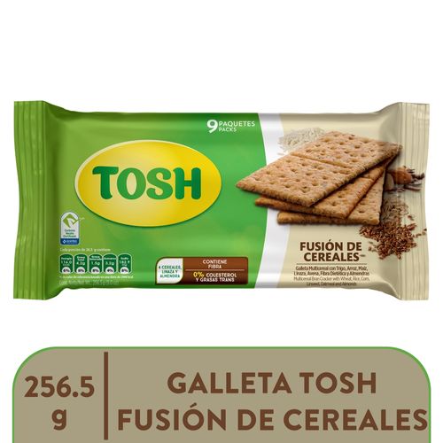 Galleta Tosh Fusion de Cereales - 256.5gr