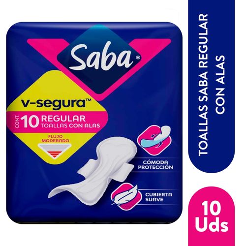 Toalla Saba Vsegura Regular 10ea