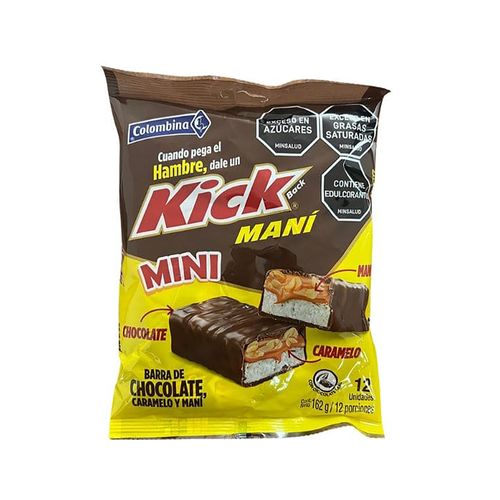 Chocolate Colombina kick mini 12 Uds - 162 g