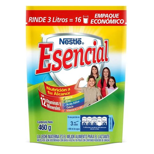 Bebida Lactea Nestle Esencial Bols 460Gr