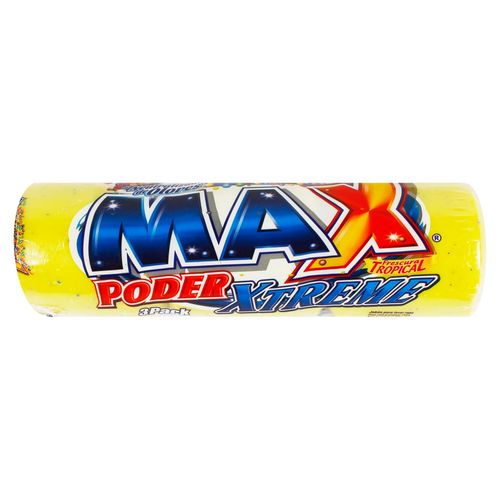 Jabón bola Max Poder, amarillo 3pack -1125g