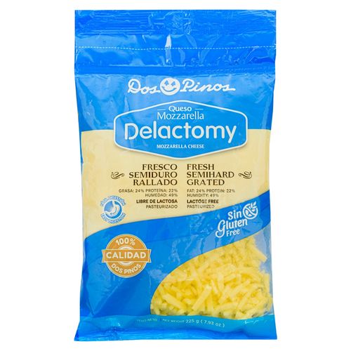 Queso Dos Pinos mozarella rallado delactomy - 225 g