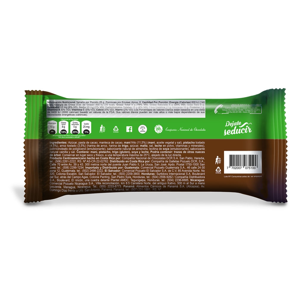 Comprar Choco Lover Tutto de Pistachos - 190 g | Walmart Guatemala ...