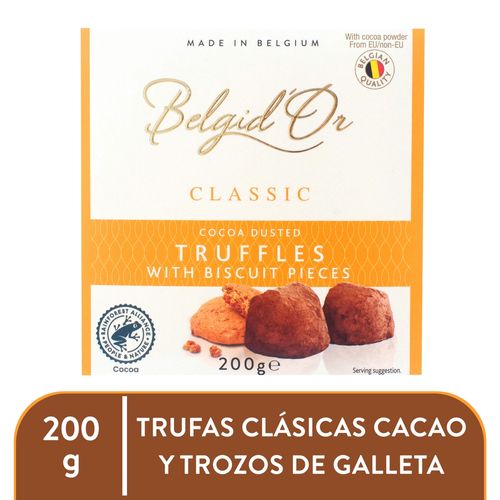 Trufas Belgidor con trozos de galleta - 200 g