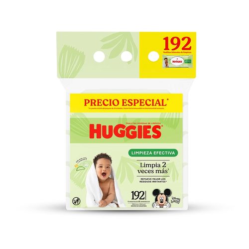 Toallas Húmedas Huggies Limpieza Efectiva - 192Uds