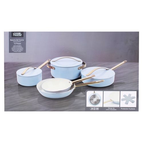 Bateria Cocina 12 Pzs Acabado Ceramica