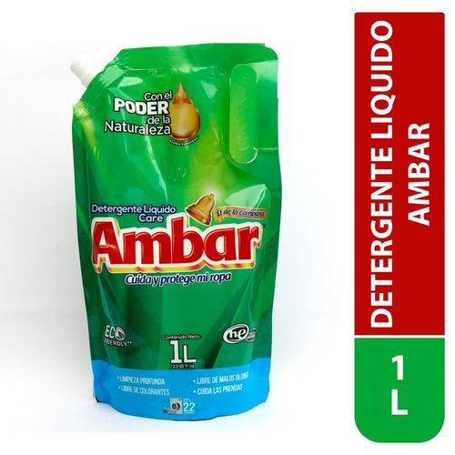 Detergente Liquido Ambar Care Nat1000Ml