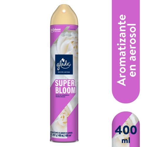 Aromatizante Glade, Aerosol Super Bloom -400ml