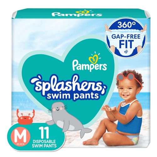 Pañales Pampers Splashers, para Nadar Talla 4 -11 Uds