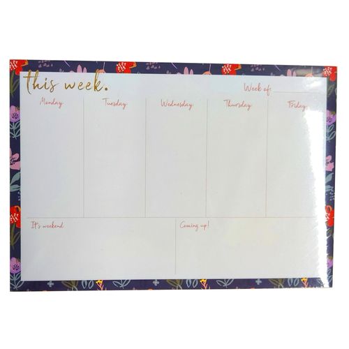 Planeador Pen + Gear semanal - 52 hojas