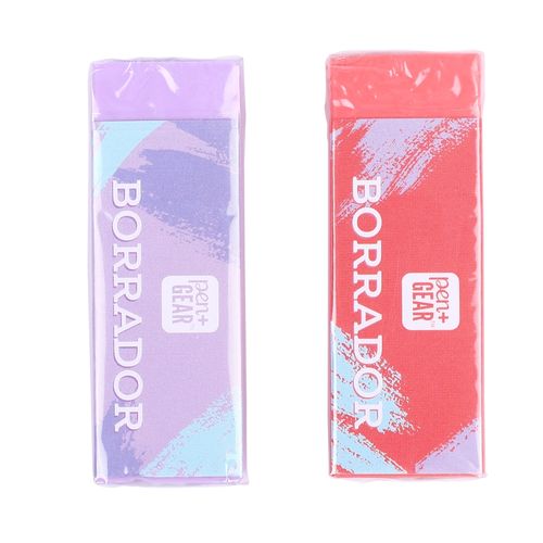 Borrador Pen + Gear colores pastel pack - 2 Pzas