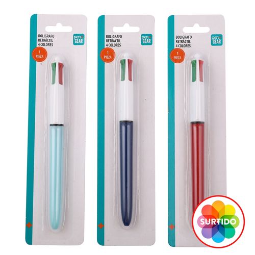 Bolígrafo retráctil Pen Gear, Surtido, incluye colores