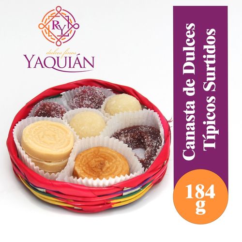 Dulces Tipicos Yaquian Surtidos en Canasta Tipica - 184 g