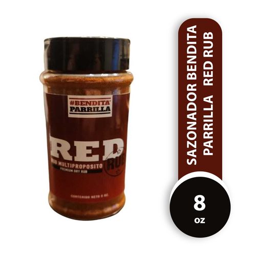 Sazonador Bendita Parrilla, Red Rub-8oz