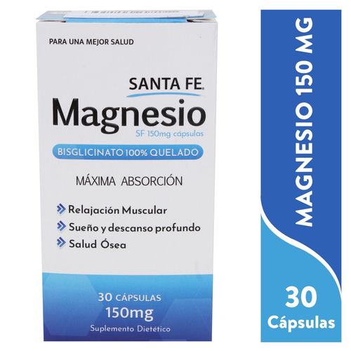 Magnesio Bisglicinato Santa Fe Caja