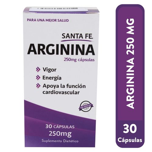 Arginina 250Mg Santa Fe Capsulas