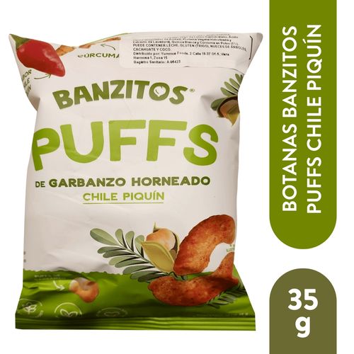 Banzitos Puffs Chile Piquin 35G