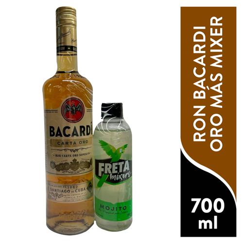 Ron Bacardi Oro más Mixer -700 ml