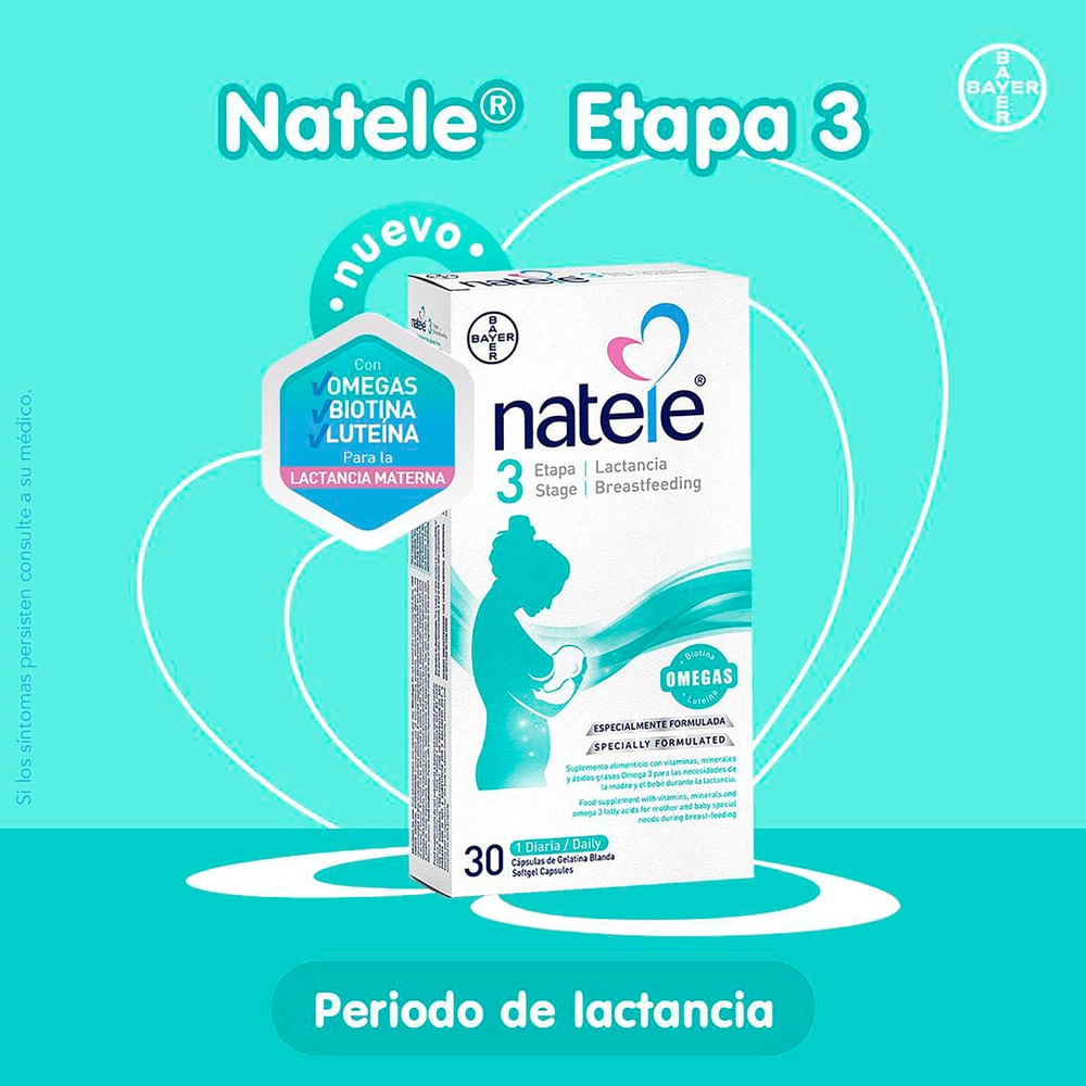 Natele Etapa 3 30 Cap Blandas - Maxi Despensa | Guatemala