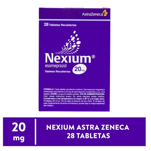 Nexium Astra Zeneca 28 Tabletas - 20 mg