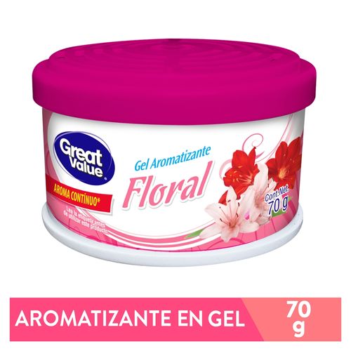 Aromatizante En Gel Marca Great Value, Floral -70 g