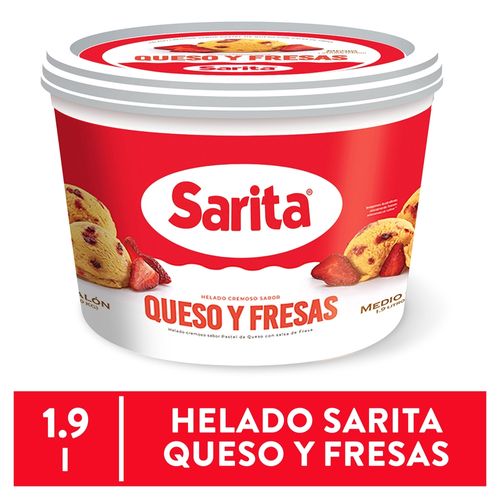 Helado Sarita, Queso y fresas -1.9L