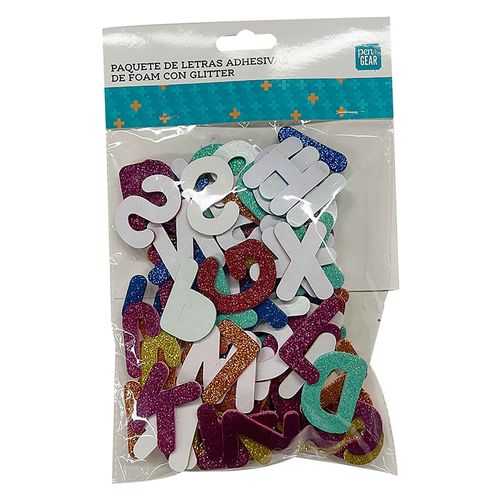 Foam adhesivo Pen + Gear con diseño de letras - 126 Pzas