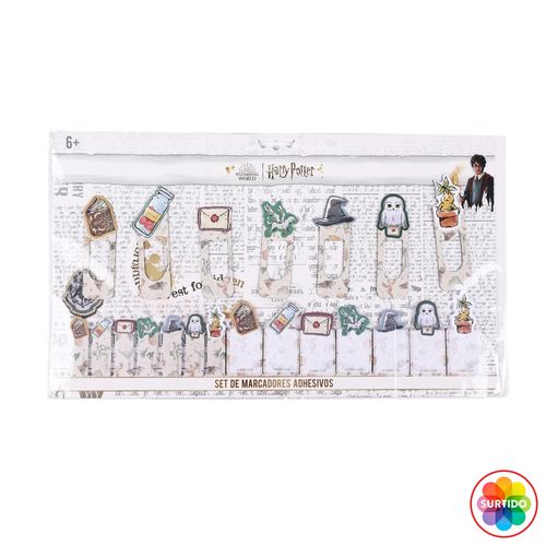 Set Harry Potter de marcadores adhesivos diseños surtidos - 21 Pzas