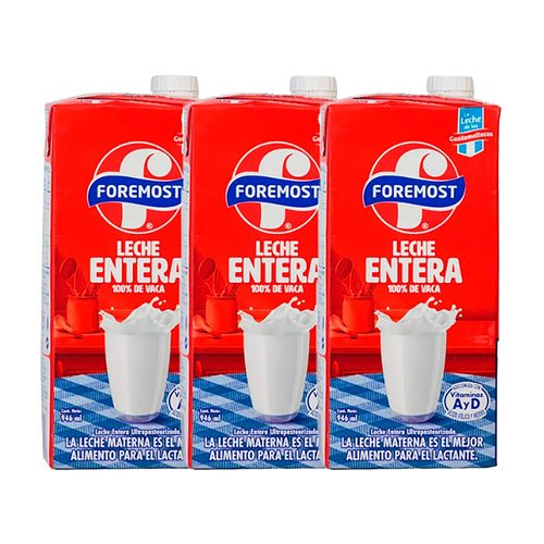 Leche Foremost Entera 946ml 3 Pk