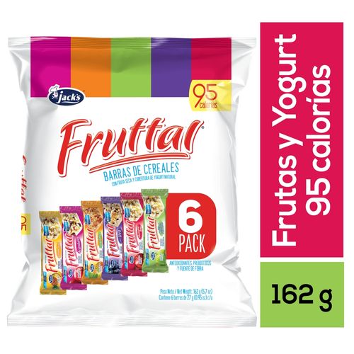 Barra de Cereales Fruttal 6 Pack - 162 g