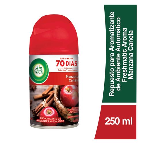 Repuesto para Aromatizante Ambiental AirWick Freshmatic aroma Manzana Canela - 250 ml