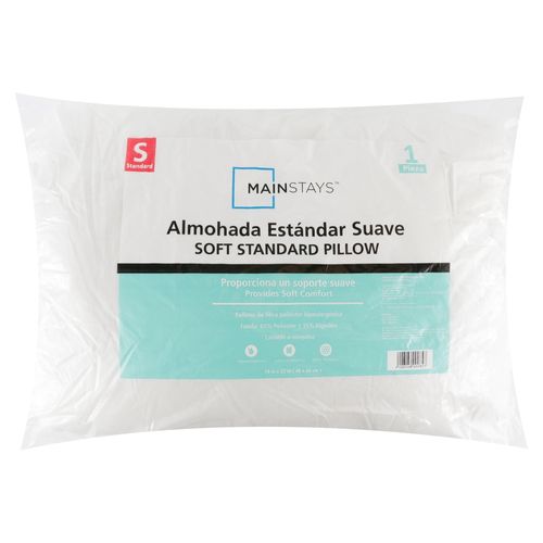 Almohada Mainstays Blanca Estandar