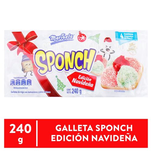 Galletas Marinela Sponch Navidad - 240 g