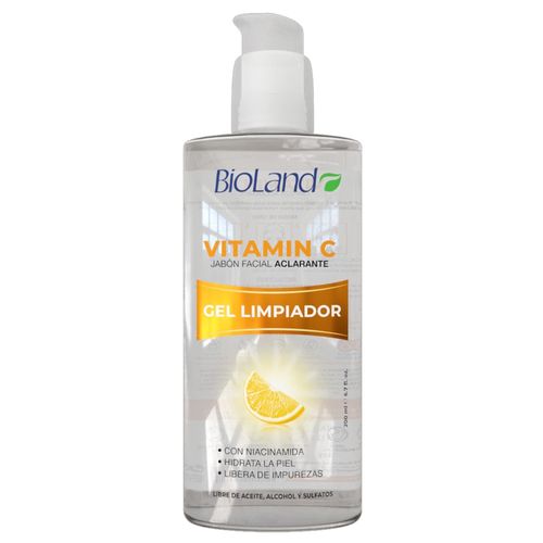 Jabón Facial Bioland, gel aclarado con Vitamina C -200ml